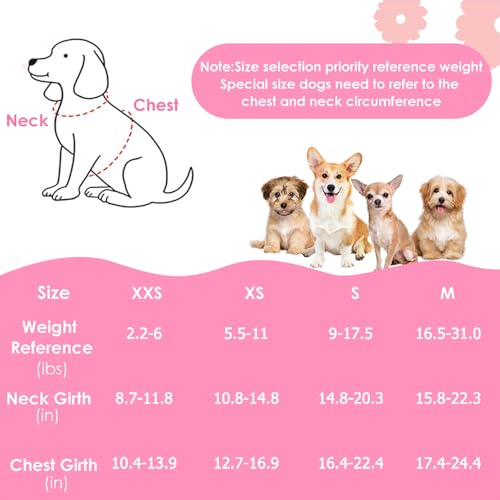 Lukovee Puppy Harness and Leash Set, No Pull Lightweight Soft Suede Adjustable Pet Harness Vest with Snap Buckle for Puppy...
