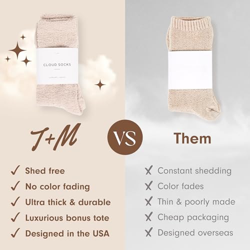 Unboxme Gifts Warm & Cozy Ultra-Luxe Cloud Sock, Easter Gift for Women & Men - Super Soft Luxurious Fabric Sleep Socks