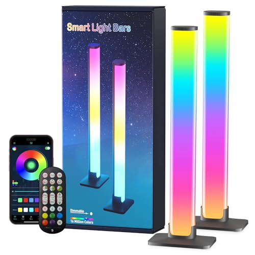 Barhootao RGB Light Bar,Smart LED Light Bar for Room,16 Million Colors,Three Control Modes,Dynamic Music Sync Mode,213 Pre...