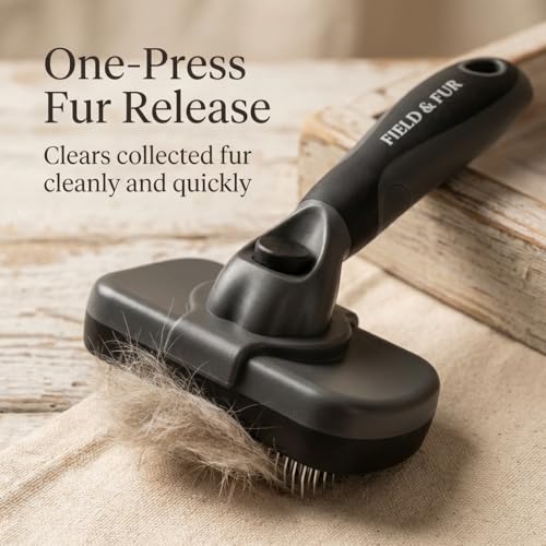 FIELD & FUR Slicker Brush: Essential Dog & Cat Grooming Tool for Shedding, Detangling, and Daily Care - Perfect for Doodle...