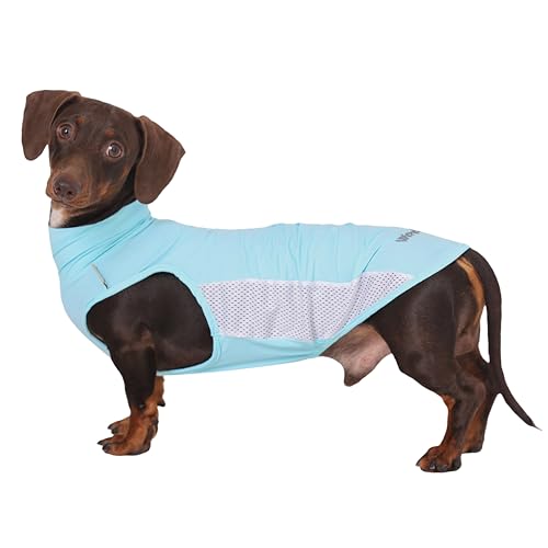 WienieDay Dachshund Dog Cooling Vest, Breathable Summer Dog Cooling & Quick-Dry Shirt for Outdoor Activities,Mini Dachshun...