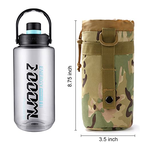 Gogoku 3 Pack Molle Pouch Combo Water Bottle Pouch Holder Tactical Molle Pouches Compact Utility Waist Bag Pack