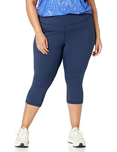 Amazon Essentials Women's High Waisted Active Sculpt Cropped Workout Exercise Capri Leggings
