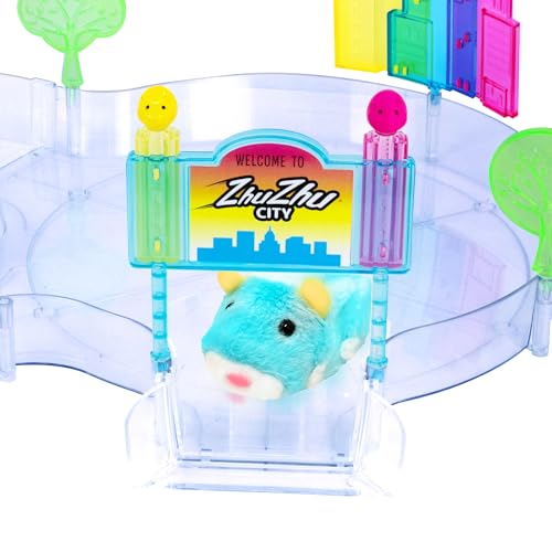 ZhuZhu City Downtown Starter Playset – Interactive Electronic Hamster Toy with Pipsqueak & Sophie – 40+ Sounds & Actions –...