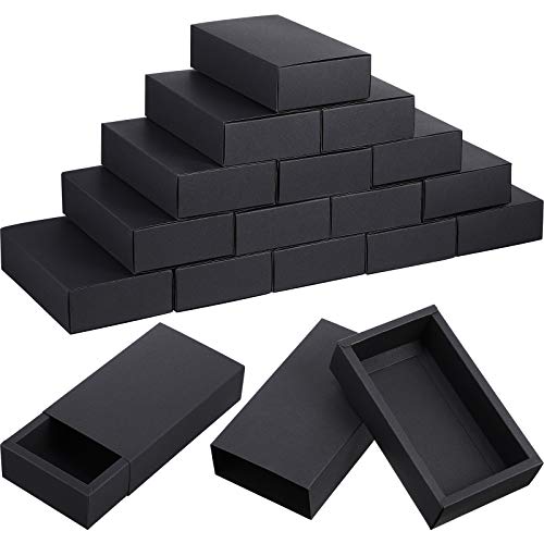 Zonon 30 Pieces Kraft Paper Drawer Box, Mini Crafts Cardboard Gift Boxes for Business and Soap Jewelry Candy Wedding Party...