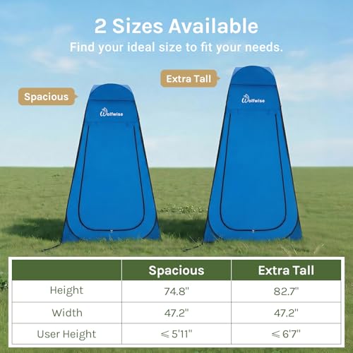 WolfWise Pop Up Changing Tent for Beach, Camping Portable Shower Tents, Outdoor Privacy Bathroom, Change Dressing Clothes ...