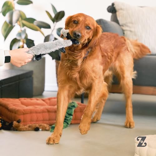 ZippyPaws Skinny Peltz - No Stuffing Dog Toy Pack to Keep Them Busy, for Medium and Large Dogs, Squeaky Pet Toys, Unstuffe...