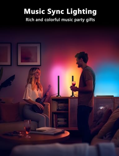DAYBETTER Smart LED Light Bars, RGB Light Bar, 14 Inches TV Backlights with Scene and Music Modes, Smart Light Bars with M...