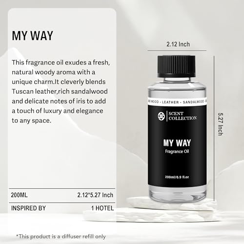 Luxury Hotel Scent My Way 200ml/6.76Fl oz Diffuser Oil Waterless Essential Aromatherapy for Cold Air & Car Diffusers – Lon...