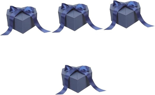 4 Stück Box Geschenkbox Geschenkverpackungsbox Herz Lippenstift Schmuck Zubehör Streiche für Erwachsene Geldhalter für Wei...