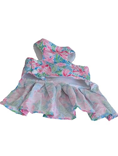 Dog Dress Bow Tie Harness Leash Set Harness Dress for Small Dogs Cute Dog Pet Girl Puppy Summer Clothes for Female Bunny C...