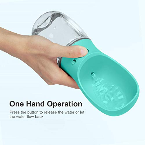 DEYACE Dog Water Bottle, Leak Proof Portable Pet Water Bottles for Dogs, Puppy Water Dispenser with Drinking Feeder for Tr...