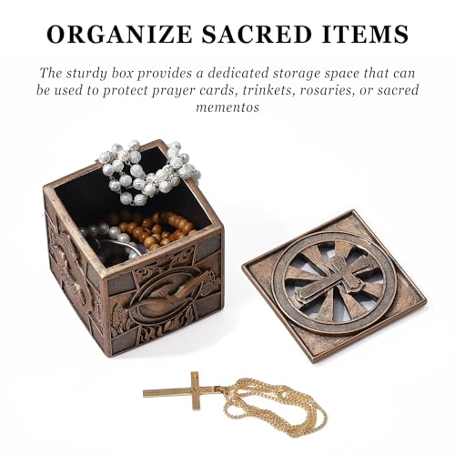 Confirmation Collection Keepsake Box, Ideas Confirmation Gifts for Teenage Boys Girls, Religious First Holy Communion Gif...