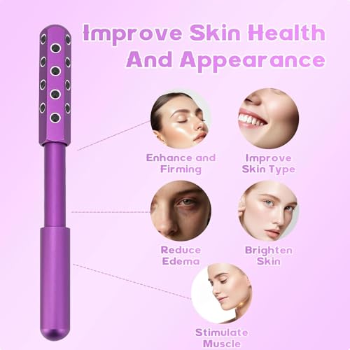 Ice Roller for Face, Germanium Stone Faceroller for Up Lifting and Skin Care, Beauty Sculptor Roller, Uplifting Face Massa...