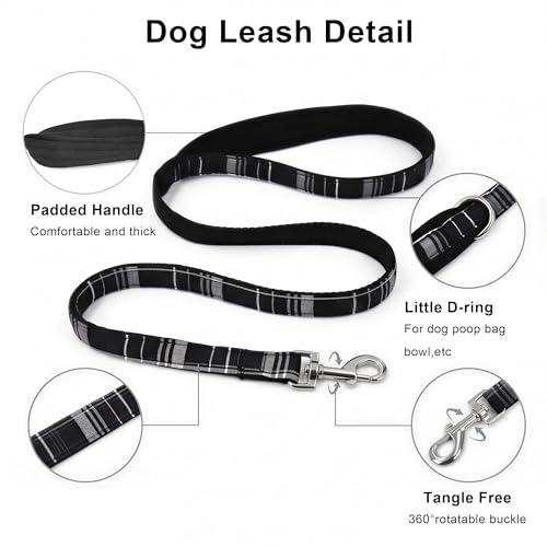 AIITLE Dog Harness Leash Set for Medium Dogs, Step in No Choke Reflective Adjustable Vest Harness with Leash, Breathable P...