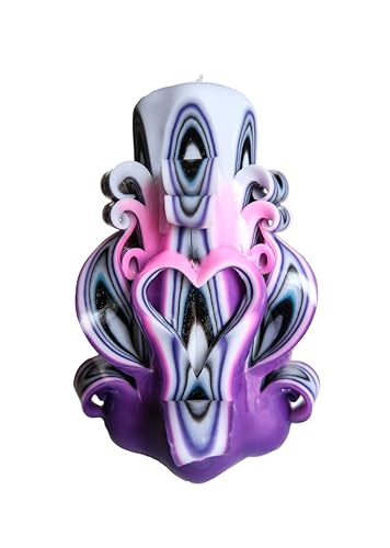 Handmade Carved Candle - Surprise Gift for Her - Decor Birthday Halloween Thanksgiving Christmas - Spiritual Living Room H...