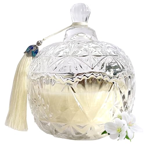 Candy Bowl Shape Soy Wax Jasmine Scented Candle, Aromatherapy Candles for Home Scented or As a Birthday/Holiday Candle Gif...