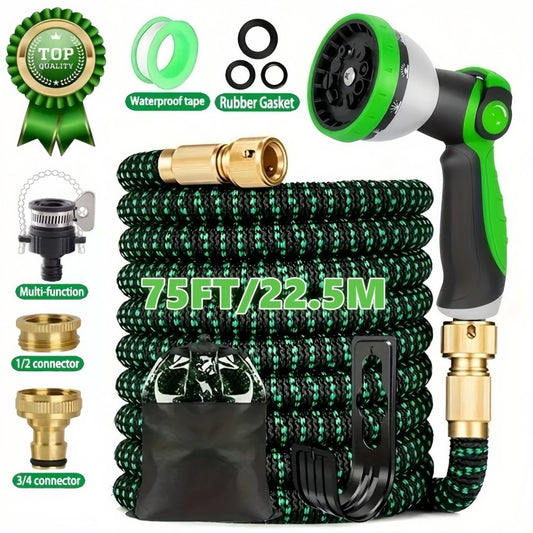 25-150F  Water Garden Hose Nozzle Set, Suitable For Garden Watering, Car And Pet Outdoor Cleaning-Garden-hose-B-G-STQ-75FT