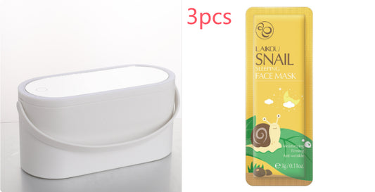 Storage Box LED Makeup Mirror Portable Portable Travel Makeup Organizer Carrying Box With Mirror LED