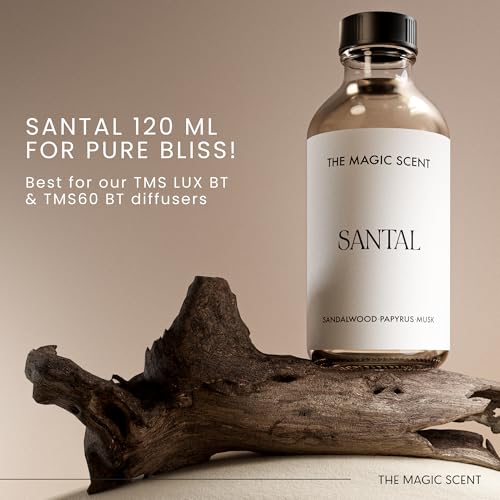 The Magic Scent Santal Fragrance Oil - Diffuser Oil Scent - Santal Aroma Diffuser Oils - Luxury Scents for Home - Sandalwo...