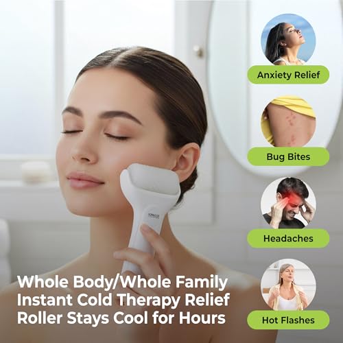 Loma Lux Cool IT! ICE Roller – Multi-Purpose Face & Body Cold Therapy for Skin Itch, Puffiness, Eczema, Minor Burns & Sunb...