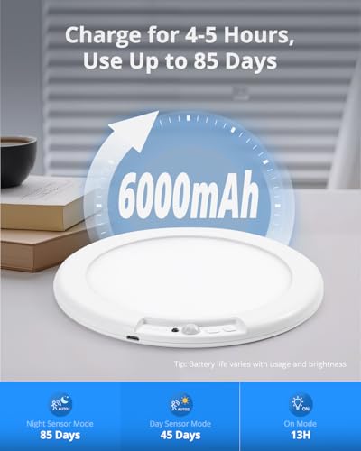 Combuh Rechargeable RGB Shower Lights - 12 Color Changing Ambient Light + Cool White, Motion Activated & Remote Control, W...