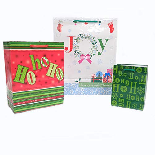 Holiday Gift Wrapping Bag Set, 10 PC