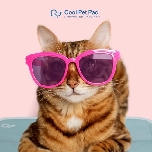 The Green Pet Shop Cool Pet Pad - Extra Small, Sage Grey - Self-Cooling, Pressure Activated Mat for Dogs & Cats from 0-8 l...