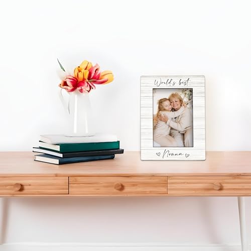 Foyoulame Nonna Grandma 4x6 Picture Frame, Mother's Day Gifts for Grandma Birthday Wooden Picture Frame, Best Grandmother ...
