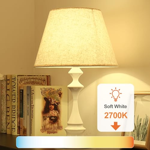 TJOY 24 Pack A19 LED Light Bulbs Soft Warm White 2700K, 60 Watt Equivalent, Efficient 9W, E26 Standard Base, Non Dimmable ...