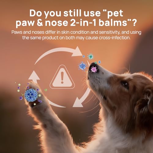 HICC PET Dog Paw Balm 0.21 oz Travel Pack for Dogs & Cats, All-Natural Paw Balm Dogs Lick Safe, Moisturizing and Healing D...