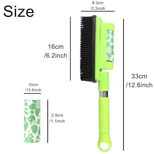 Godiyyer Rubber Pet Cat Dog Hair Removal Brush Lint & Hair Remover Brush,Silicone Lint and Debris Remover for Cleaning, Gr...