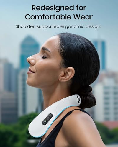 KOHA CoolMaster Ultra Neck Fan, Neck Air Conditioner, 2-in-1 Cooling Neck Fan Portable Rechargeable, Wearable Personal Fa...
