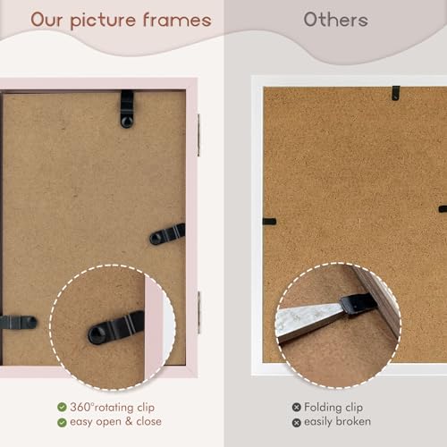Space Art Deco Double 4x6 Picture Frame, 2 4x6 Folding Photo Frame, Standing Vertically on Desktop or Tabletop, Home Decor...
