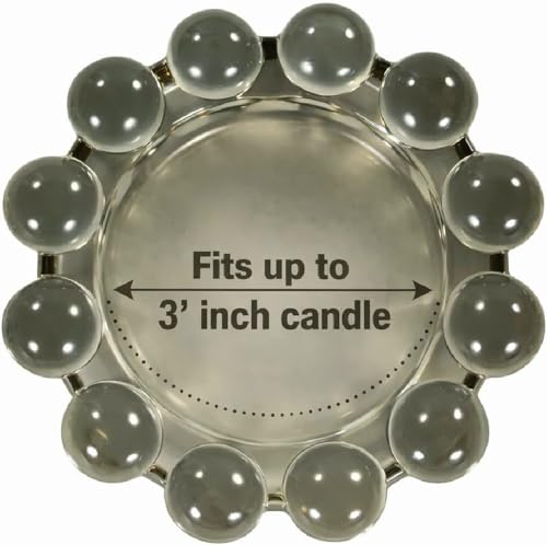 Alice Lane Original Bubble Candle Dish – Chic Smoky Glass Candle Dish for Home Decor – Decorative Modern Candle Holder for...