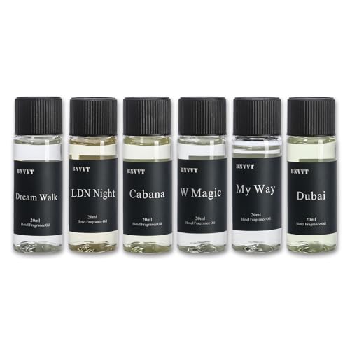 Hotel Collection Fragrance Oil Set 20 mL / 0.68 fl oz – Luxury Aromatherapy Essential Oils for Diffuser & Home Scenting, I...