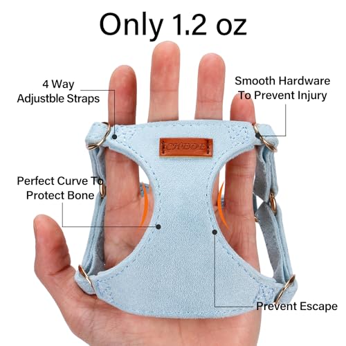 No Pull Dog Harness- Lightweight, Soft, Adjustable Small Harness Collar and Leash Set, Suitable for Cats Puppy Small and M...