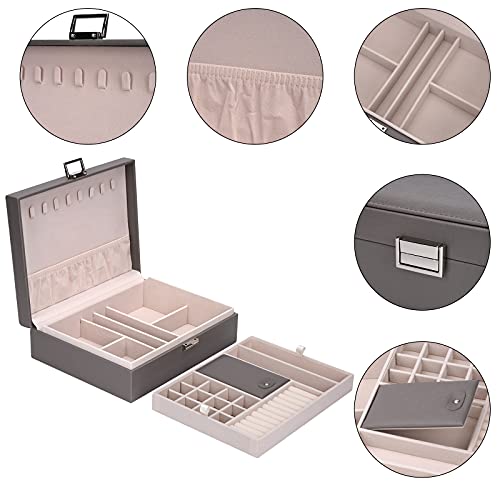 ATAIMEISEN Storage and Organizer Jewelry box Jewelry Storage Box Travel Jewelry Organizer Cases craft containers for organ...