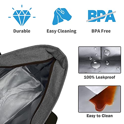 LHZK Jumbo Cooler Bag, Collapsible Leakproof Insulated Bag with Zipper & Handles, Soft Insulated Grocery Bags for Shoppin...