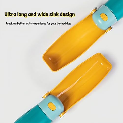 Dog Water Bottle Portable Puppy Travel Foldable Water Bottle Leak Proof Water Dispenser for Pet Cats Walking Hiking Travel...