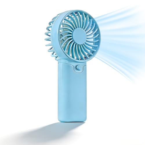 FZRMU Portable Handheld Fan, AAA Battery Powered Mini Fan, No Charging Needed, Quiet Personal Cooling Fan for Travel, Camp...