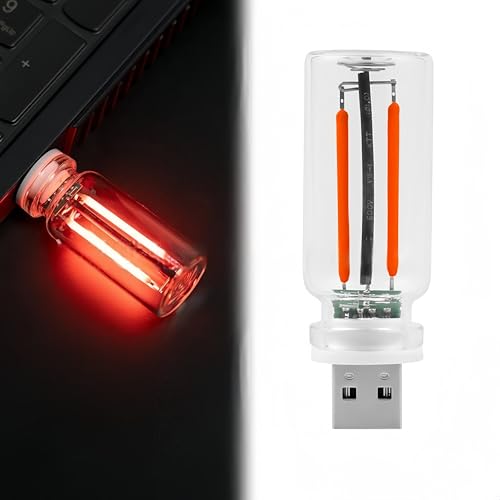 Retro Car Lamp, Touch Adjustment USB LED Car Lights,Plug in USB Automotive Night Lamps,Plug-in Ambient Light, Mini LED Bul...