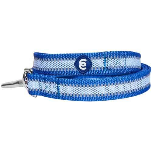 Blueberry Pet Essentials Reflective Back to Basics Matching Dog Harness and Leash Set, Navy Blue, Adjustable Harness with ...
