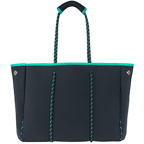 QOGiR Neoprene Multipurpose Beach Bag Tote with Inner Zipper Pocket … … … …