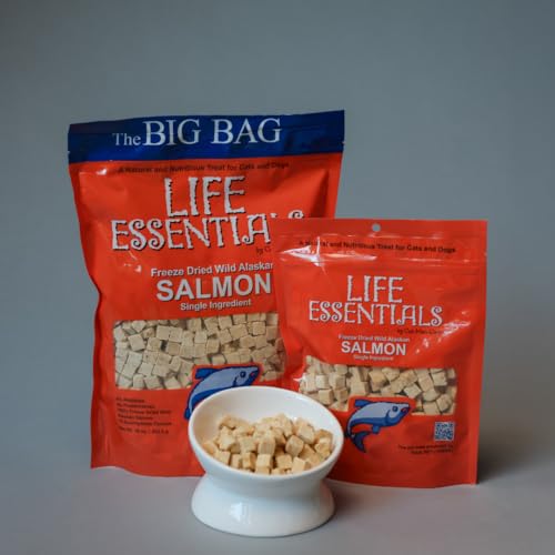 Life Essentials by Cat-Man-Doo | Salmon - 5oz. Bag | Freeze Dried Salmon Cat & Dog Treats | Healthy, Single Ingredient, Tr...