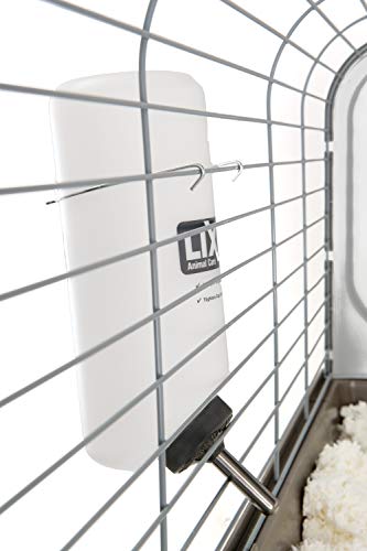 Lixit Widemouth Cage Water Bottles for Rabbits, Ferrets, Guinea Pigs, Rats and Other Small Animals. (White, 32 Ounce)