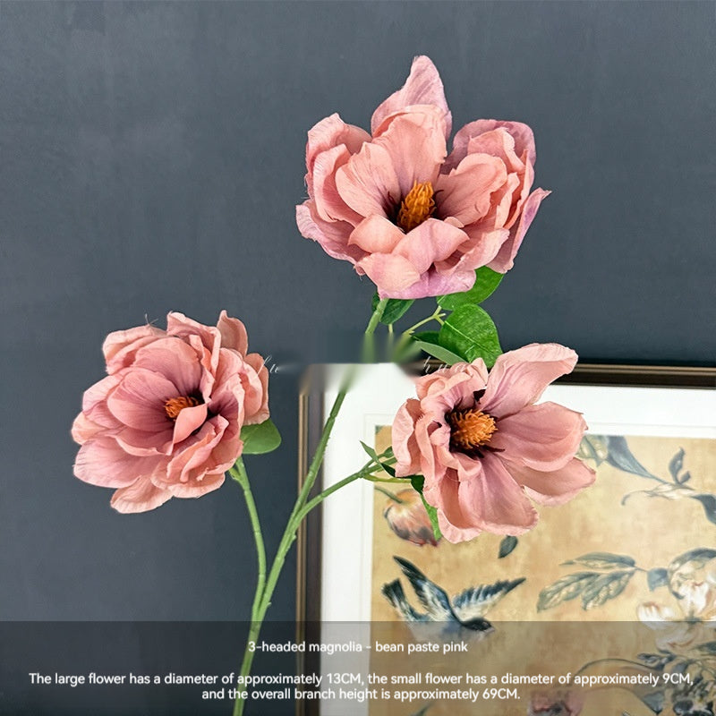 Artificial Magnolia Flowers For Home And Shop Window Wedding Decorations