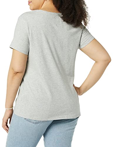 Amazon Essentials Women's Regular-Fit Short-Sleeve Scoop Neck T-Shirt, Summer Casual, Pack of 2