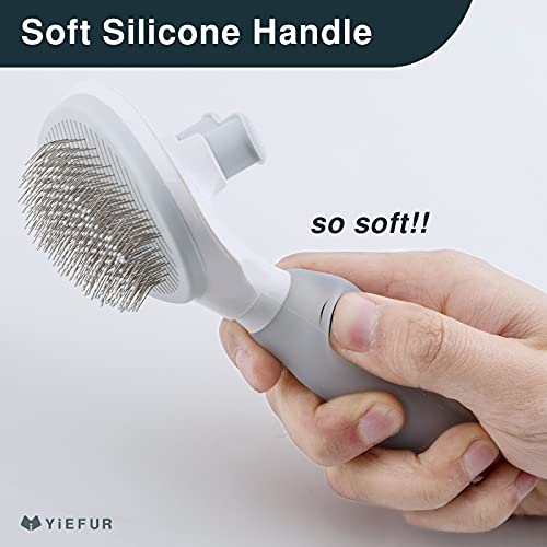 Cat Hair Brush,Cat Brush for Shedding,Soft Silicone Self Cleaning Brushes for Short and Long Haired Cats for Grooming and ...
