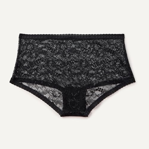 Amazon Essentials Women's Stretch All Over Lace Boyshort Panties, Pack of 6